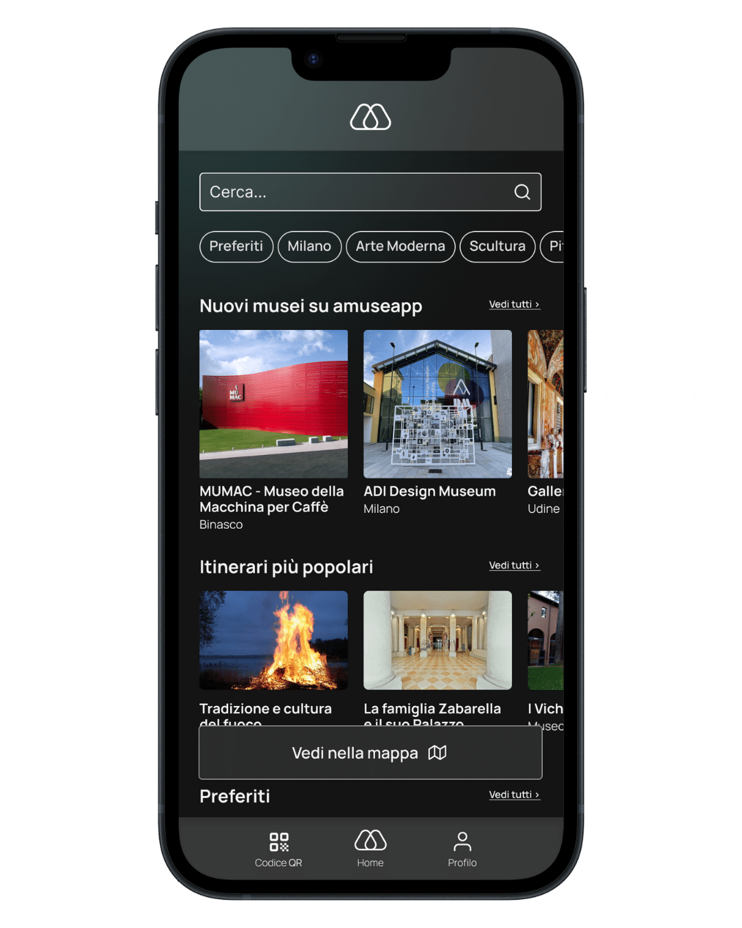 amuseapp mobile interface
